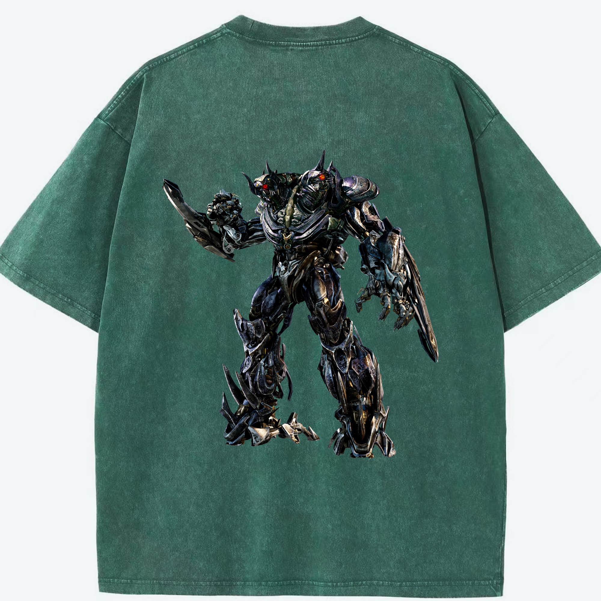 （画像用） Transformers トランスフォーマー 綿100% ヴィンテージ風 半袖Tシャツ（背面プリント）